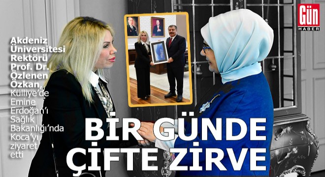 AÜ Rektörü Özkan'dan Emine Erdoğan ve Bakan Koca'ya ziyaret