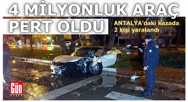 Antalya Konyaaltı'ndaki kazada 2 kişi yaralandı