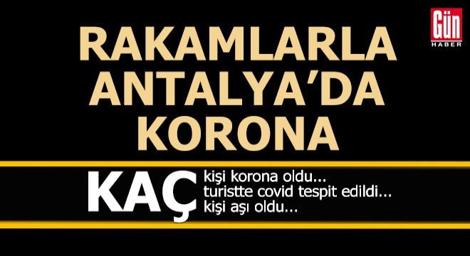 Antalya'da bugüne kadar kaç kişi koronaya yakalandı