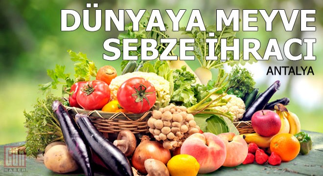 Antalya'dan dünyaya meyve ve sebze ihracı