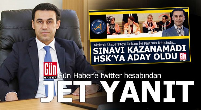 Antalyalı dekandan Gün Haber'in haberine jet açıklama