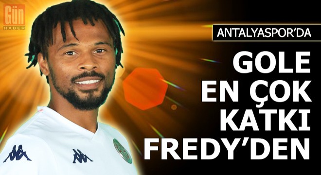 Antalyaspor'da gole en çok katkı Fredy'den