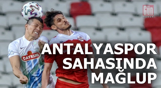 Antalyaspor sahasında mağlup