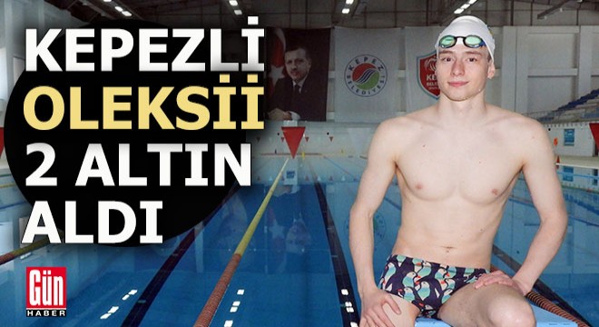 Kepez'de yaşayan Ukraynalı yüzücüden 2 altın madalya