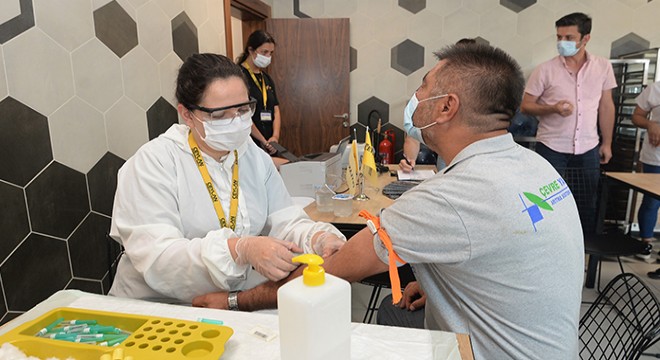 Sanayi üretim tesislerinde antikor testleri devam ediyor