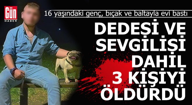 16 yaşındaki genç, dedesini, dedesinin sevgilisini ve bir kişiyi öldürdü