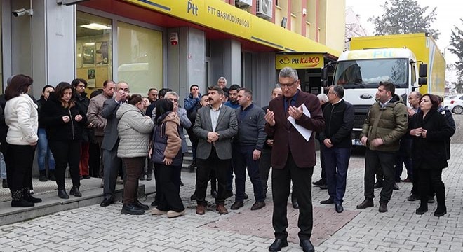 2 PTT çalışanının öldürülmesi protesto edildi