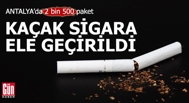 2 bin 500 paket gümrük kaçağı sigara ele geçirildi