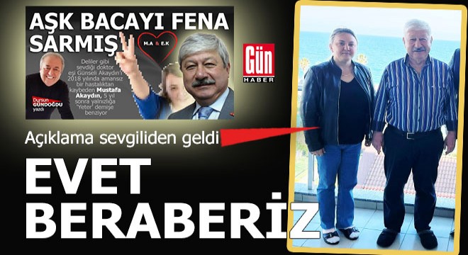 Akaydın ile aşk yaşayan gazeteci; 