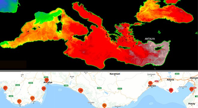 Akdeniz'de deniz suyu sıcaklığı 29 dereceyi aştı
