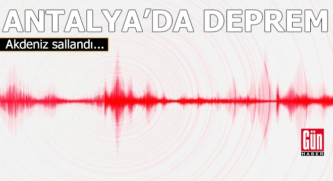 Akdeniz'de deprem