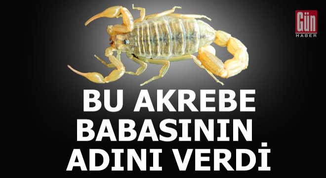 Akrebe babasının adını verdi