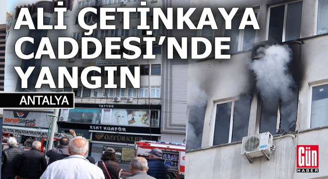 Ali Çetinkaya Caddesi'nde yangın