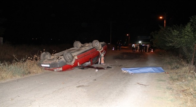 Alkollü sürücünün otomobili takla attı: 1 ölü