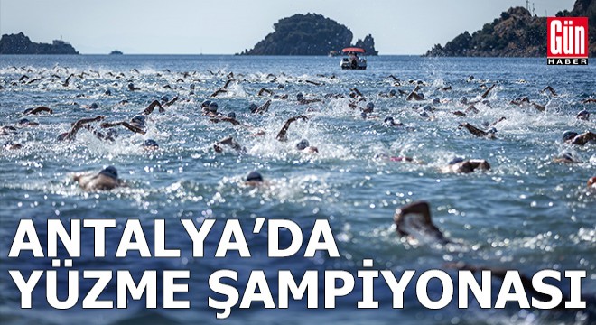 Antalya Kemer'de yüzme şampiyonası