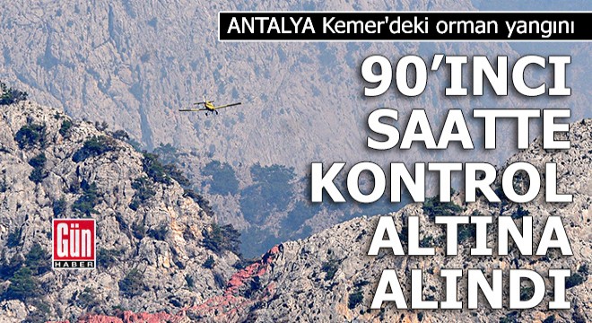 Antalya Kemer'deki orman yangını kontrol altına alındı