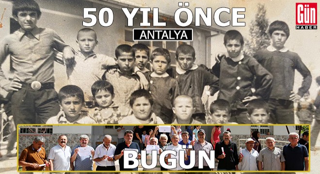 Antalya'da 50 yıl önceki mezunlar yeni mezunların törenine katıldı