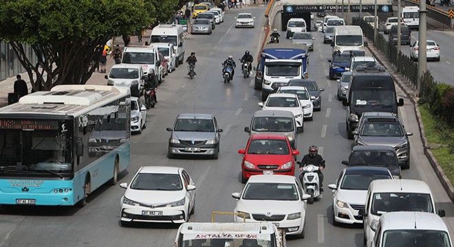 Antalya'da 6,5 kişiye 1 motosiklet