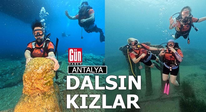 Antalya'da 'Dalsın kızlar' projesi ile 98 kadın dalış yaptı