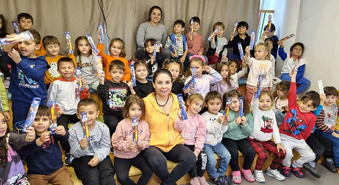 Antalya'da Ekolojik Kreş öğrencilerine ağız ve diş sağlığı eğitimi