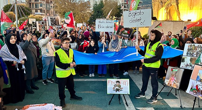 Antalya'da Filistin'e destek yürüyüşü