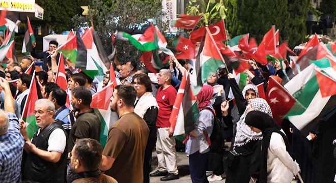 Antalya'da İsrail protestosu