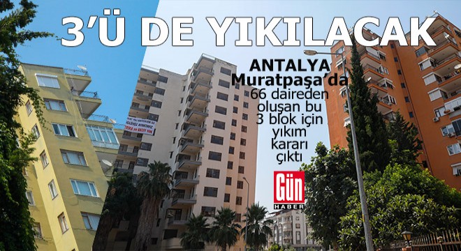 Antalya'da belediye 66 daireye tebliğat gönderdi: 