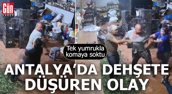 Antalya'da dehşete düşüren olay! Tek yumrukla komaya soktu