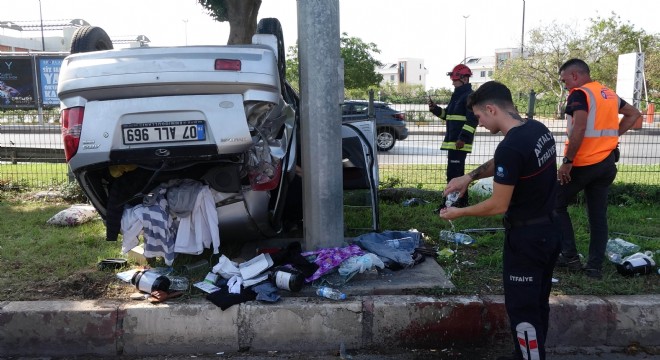 Antalya'da kaza; 1 yaralı