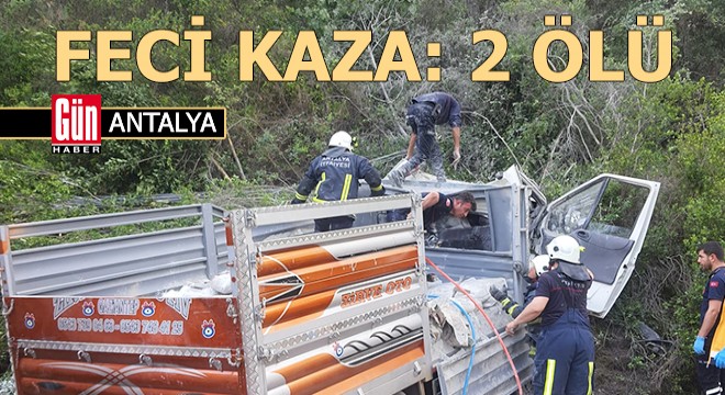 Antalya'da kaza: 2 ölü, 1 yaralı