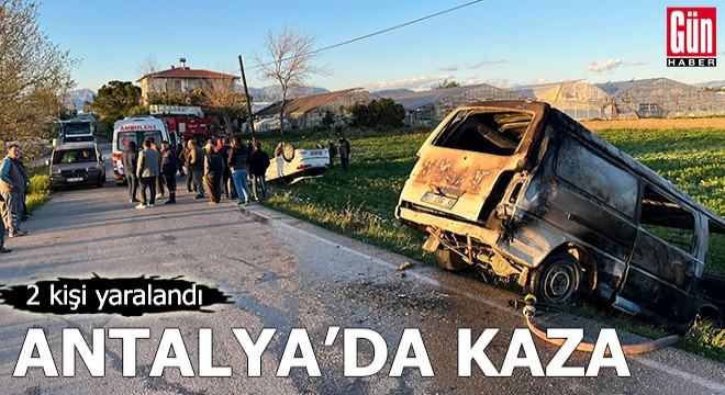 Antalya'da kaza: 2 yaralı