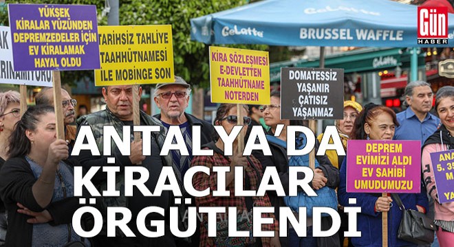 Antalya'da mağduriyet yaşayan kiracılar platform kurdu