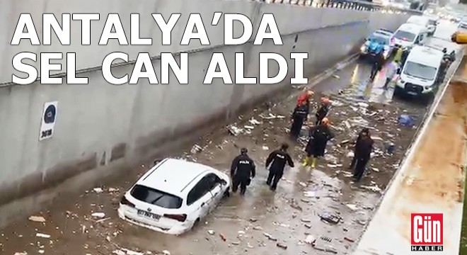 Antalya'da sel can aldı