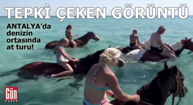 Antalya'da tepki çeken görüntü!