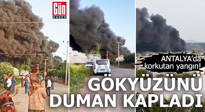 Antalya'da yangın! Gökyüzünü duman kapladı