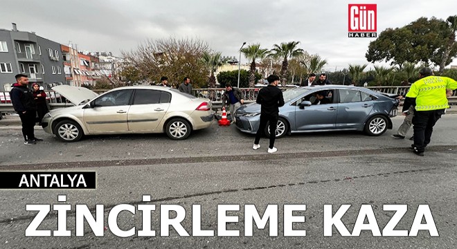 Antalya'da zincirleme kaza