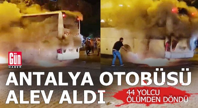 Antalya'ya seyahat eden 44 yolcu ölümden döndü