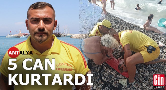 Antalyalı cankurtaran 5 can kurtardı