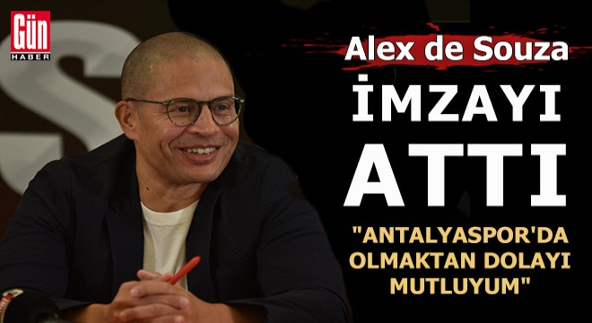 Antalyaspor'da Alex de Souza resmi sözleşmeyi imzaladı