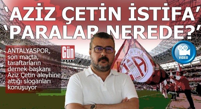 Antalyaspor tribünlerinden 'İstifa' sesleri