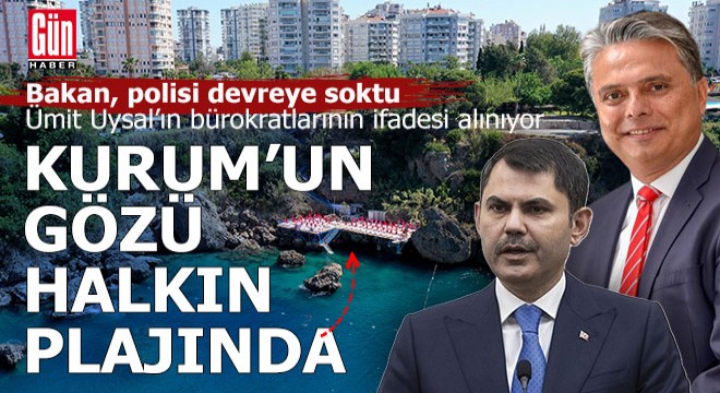 Bakan Kurum gözünü Muratpaşa'nın plajlarına dikti... Suç; ücretsiz halk plajı açmak