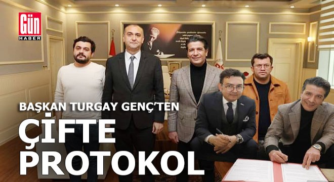 Başkan Genç'ten çifte protokol