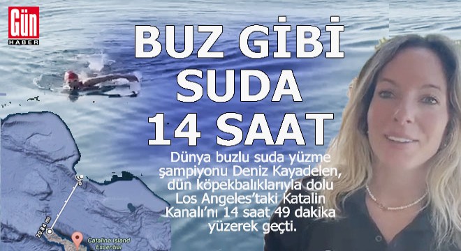 Bir Türk kadının buz gibi suda 14 saatlik mücadelesi