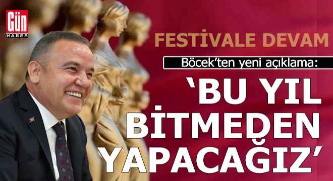 Böcek açıkladı: Altın Portakal Film Festivali'ni bu yıl bitmeden yapacağız