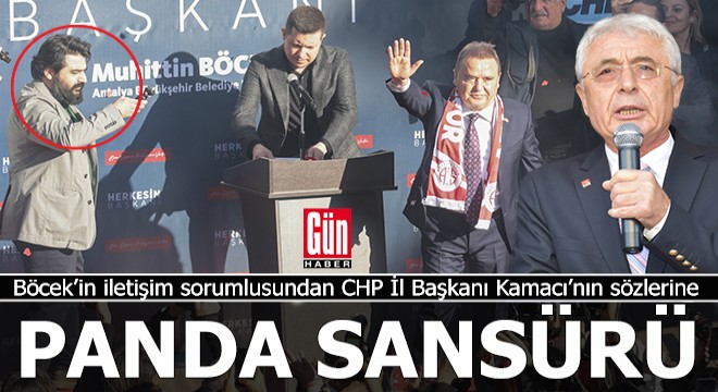 Böcek'in adamı, CHP il başkanını sansürledi