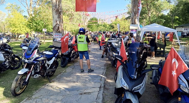 Burdurlu motosikletliler Muğla'da festivale katıldı