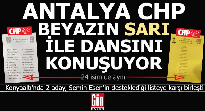 CHP Antalya beyaz ile sarı grubun dansını konuşuyor