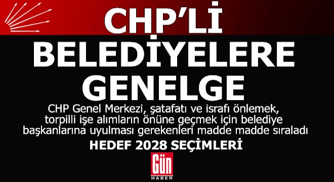 CHP'li belediyeler de şatafata son