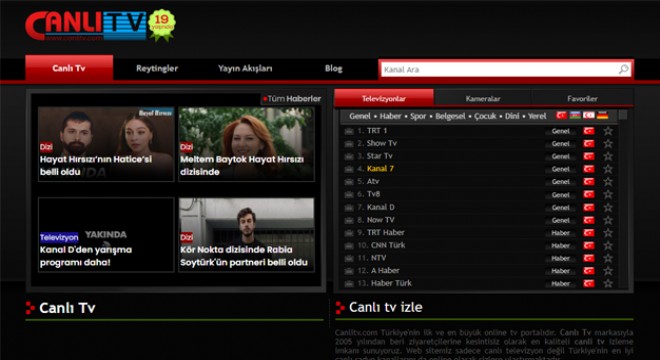 Canlı TV İzlemenin En Kolay Yolu: canlitv.com