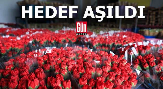 Çiçek ihracında hedef aşıldı